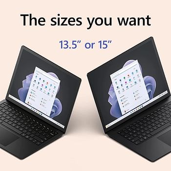 Microsoft Surface Laptop 5 with 2256 x 1504 display, Intel i7-1255U, Integrated Iris Graphics, 8GB RAM, 256GB SSD, Windows 11, Platinum - [RBY-00014], 15 Inch UAE Model
