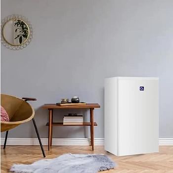 O2 Single Door Refrigerator, 3.2 Cu. Feet (90 Liter) Capacity, White, OBD-90W