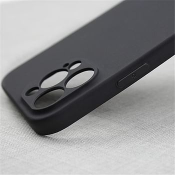 GXFCZD Case for iPhone 13 pro, 6.1-Inch, Silky-Soft Touch, Full-Body Protective Case, Shockproof Cover with Microfiber Lining (Black)