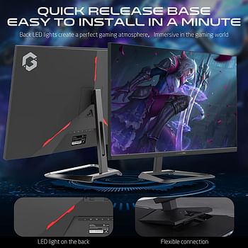 GAMEON GOP32QHD165 32" QHD, 165Hz, 1ms (2560x1440) 2K Flat IPS Gaming Monitor With G-Sync & FreeSync - Black (HDMI 2.1 Console Compatible)