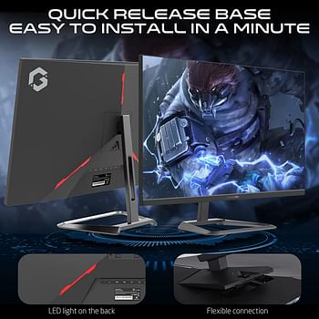 GAMEON GOE24FHD165 24 Inch FHD, 165Hz, 1ms (1920x1080) Flat IPS Gaming Monitor With Gsync & Free Sync - Black