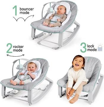 Ingenuity Keep Cozy 3-in-1 Grow with Me Vibrating Baby Bouncer Seat & Infant to Toddler Rocker - Weaver, Newborn and up