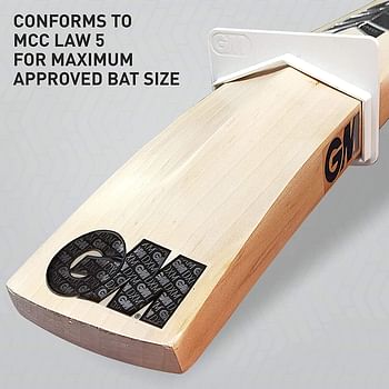 GM Noir Excalibur English Willow Professional Cricket Bat for Men and Boys | Free cover | Ready to Play | Lightweight | Short Handle