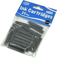 FIS FSIK25BK Ink Cartridges 25-Pieces, 37 mm Size