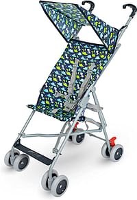 MOON Jet Light Weight Travel Buggy/Stroller For Baby/Kids/Toddler With Extra Wide Canopy |Umbrella Fold |Easy Assemble Shoulder Strap From 6 Months To 3 Years- Printed Dino