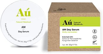 Aú Natural Am Day Serum With ManUKa Honey Daily Moisturizer, 50 Gm