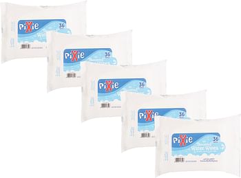 Pixie Disposable Changing Mats 100 + Bibs Water Wipes 36 X5