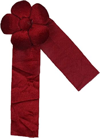 Kuber Industries Velvet 12 Pieces Curtain Tie Back Tassel Set (Maroon) -CTKTC012901