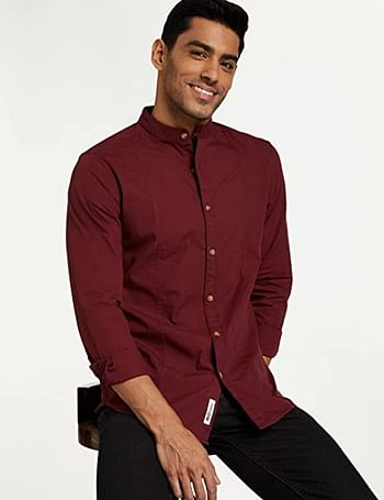 Inkast Denim Co. Men's Solid Slim Shirt (IN-S-35)