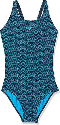 Speedo Women's Boomstar Allover Muscleback 1 Piece Swimsuit - pack of 1 - 10 - Navy