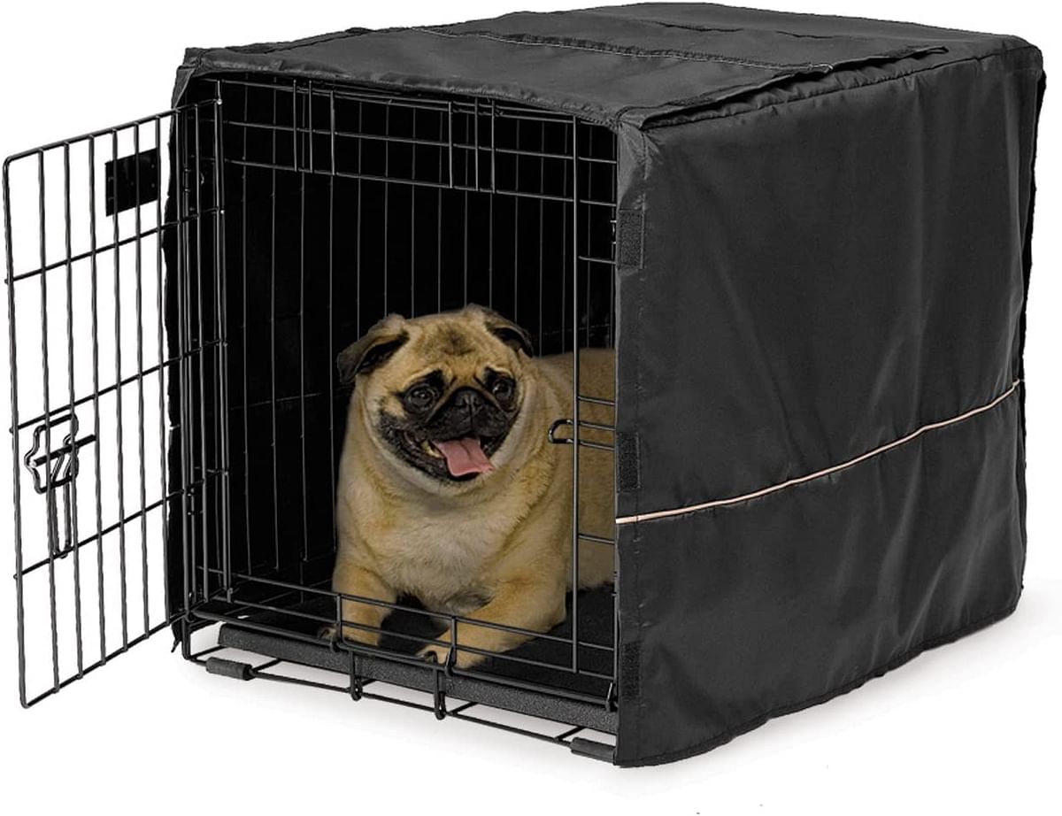 Midwest Black Polyester Crate Cover, Black, 24 Inches