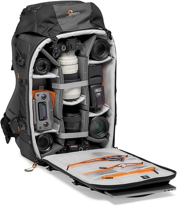 Lowepro Pro Trekker Bp 550 Aw Ii Backpack For Pro Csc/Pro Dslr, Black/Dark Grey