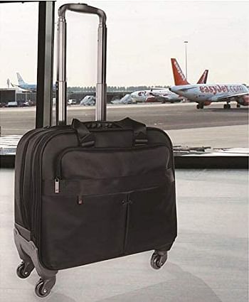 Business Trolley With Necessary Compartments To Accommodate The Office Used Products/ 4 Wheeled Business Trolley Bag With Laptop Compartment