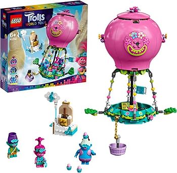 Lego 41252 Trolls World Tour Poppy’S Hot Air Balloon Adventure Playset With Poppy Branch Biggie And Mr Dinkles - Cranberry