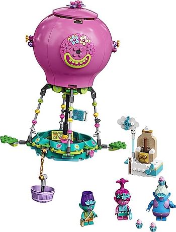 Lego 41252 Trolls World Tour Poppy’S Hot Air Balloon Adventure Playset With Poppy Branch Biggie And Mr Dinkles - Cranberry