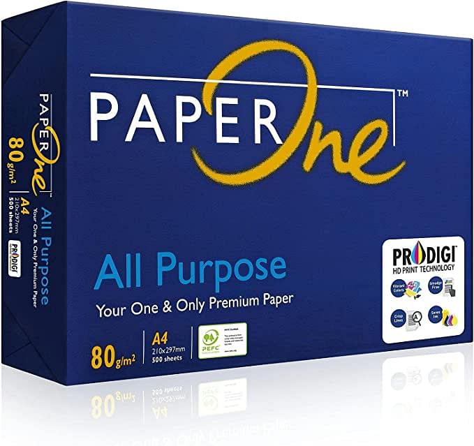 PaperOne™ All Purpose Premium Copy Paper, 80 GSM, A4 Size, 500 sheets ream