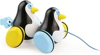 Vilac 1706 Hans and Knut Penguins Pull Toy