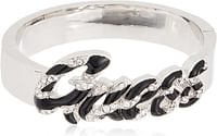 Guess Women's Metal Swarovski Wild At Heart Bracelet,Silver Ubb71206, One Size