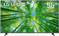 LG UHD 4K TV 55 Inch UQ8000 Series, Cinema Screen Design 4K Active HDR WebOS Smart AI ThinQ, Black, 55UQ80006LD-AMAE, Smart TV