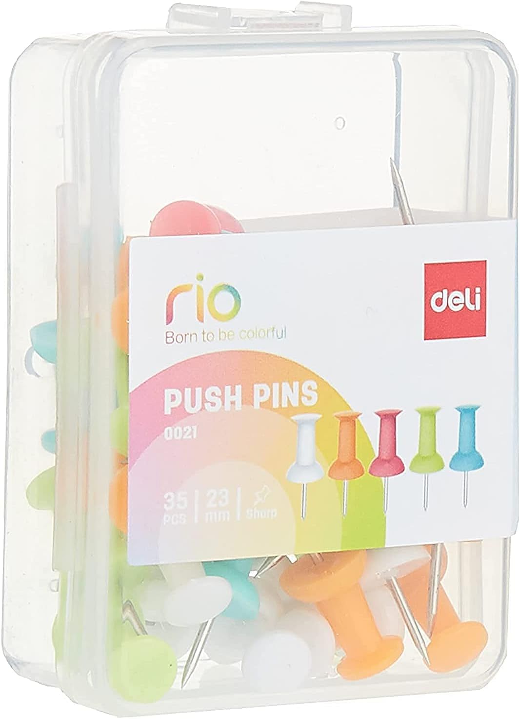 Deli Color Push Pin Box