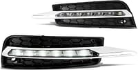 DNA MOTORING FL-ZTL-157-CH Fog Light Driver & Passenger Side Enhance visibility [Compatible with 11-16 Chevy Cruze]