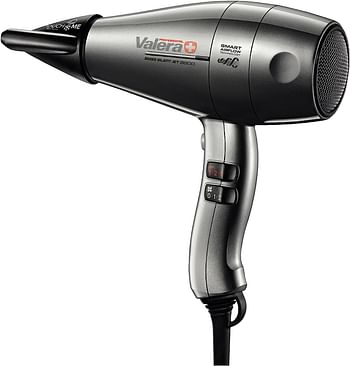 Valera 586.12/I 8600,Valera - Swiss Ultra-Silent Iconic Rotocord Jet 8600 High Performance Professional Hair Dryer 586.12I, Grey,