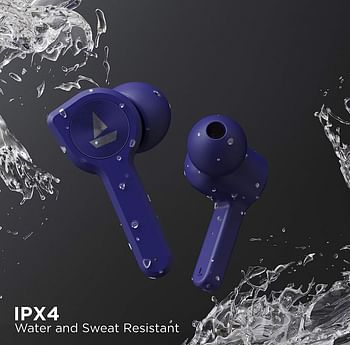 Boat Airdopes 402 Truly Wireless Bluetooth in Ear Earbuds with Mic - Bold Blue