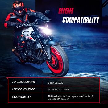 Nilight 20035H Nixmen H4/Hs1 Led Motorcycle Headlight Bulb Csp Chips 6000K 9003 Hb2 Hi/Lo Beam Light Kit For Motorbike