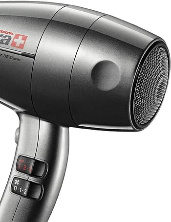 Valera 586.12/I 8600,Valera - Swiss Ultra-Silent Iconic Rotocord Jet 8600 High Performance Professional Hair Dryer 586.12I, Grey,