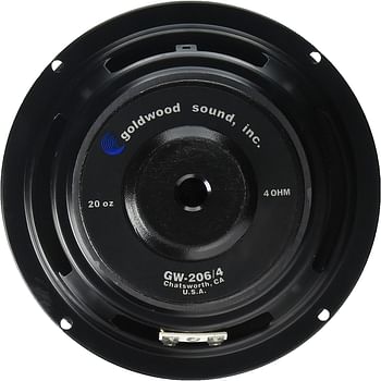 Goldwood Sound Gw-206/4 Oem 6.5" Woofer 180 Watts 4Ohm Replacement Speaker