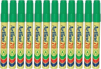 Artline 70 1.5mm Bullet Tip Permanent Marker - Green [Pack of 12]