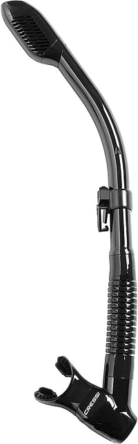 Cressi Adult Diving Dry Snorkel with Splash Guard and Top Valve - Supernova Dry: Designed in Italy