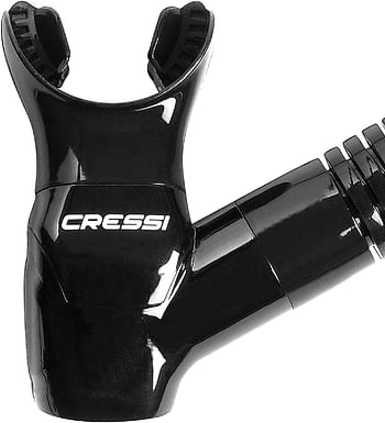 Cressi Adult Diving Dry Snorkel with Splash Guard and Top Valve - Supernova Dry: Designed in Italy