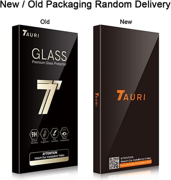 TAURI 3 Pack Screen Protector for OnePlus 6T Tempered Glass with Alignment Frame 2.5D Round Edge 9H Hardness Bubble Free Protective Film