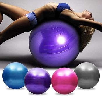 Lixada Exercise Ball Yoga Ball Anti-Burst Thickened Stability Balance Ball Pilates Barre Physical Fitness Exercise Ball 45CM / 55CM / 65CM / 75CM Gift Air Pump