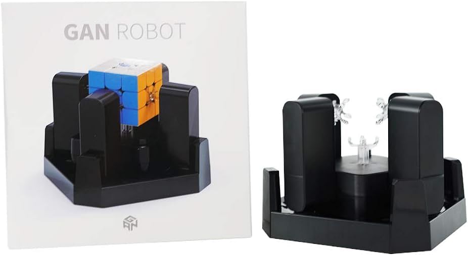 GAN 2.0 Automatic Cube Puzzle Scrambler and Solver Robot, Black