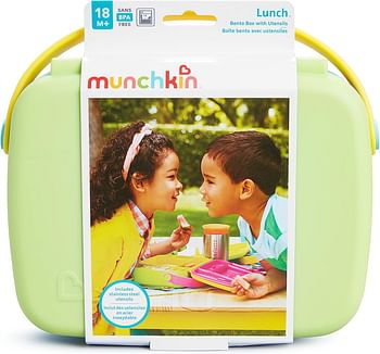 Munchkin Bento Toddler Lunch Box, Green (Pack of 1)