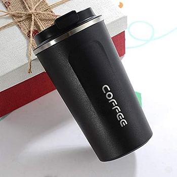 Zhengpingpai Stainless steel travel mug coffee cup holding portable vacuum vacuum bottle mug coffee cup milk zhengpingpai (Color : White 510ML)