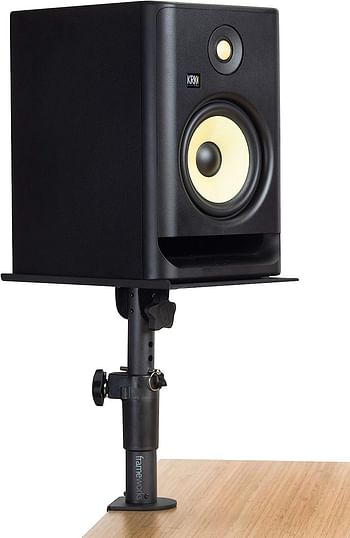 Gator Frameworks Desktop Clamp-On Studio Monitor and Speaker Stand - Set of 2 (GFWSPKSTMNDSKCMP)