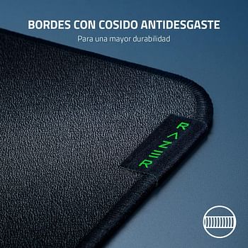 Razer Strider Hybrid Mouse Mat With A Soft Base & Smooth Glide: Firm Gliding Surface Anti Slip Base Rollable & Portable Anti Fraying Stitched Edges Water Resistant Large Black, Rz02-03810200-R3M1