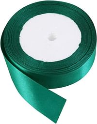 Rosymoment Ribbon Satin Fabric For Gift Package Wrapping Hair Bow Clips Making Crafting Sewing Wedding Decorations Width 2.5Cm*25Yards Rbn-8556 - Green