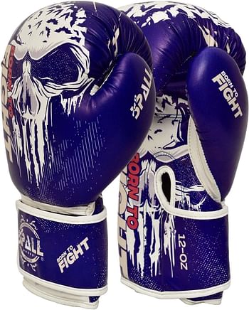 Boxing Gloves 6oz to 14oz Red Blue Black For Sparring Boxing Kickboxing Punch Bag Fitness Muay Thai Fighting Heavy Duty Training for Men and Women By SPALL size 6-oz