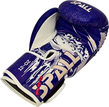 Boxing Gloves 6oz to 14oz Red Blue Black For Sparring Boxing Kickboxing Punch Bag Fitness Muay Thai Fighting Heavy Duty Training for Men and Women By SPALL size 6-oz