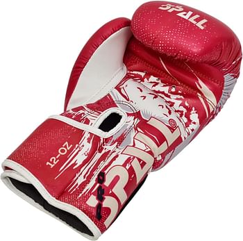 Boxing Gloves 6oz to 14oz Red Blue Black For Sparring Boxing Kickboxing Punch Bag Fitness Muay Thai Fighting Heavy Duty Training for Men and Women By SPALL size 6-oz