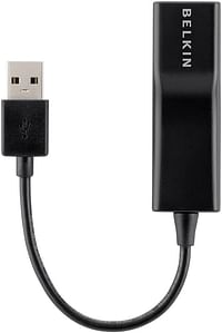 Belkin USB 2.0 Fast Ethernet Adapter 10/100Mbps for Macbook/Ultrabooks