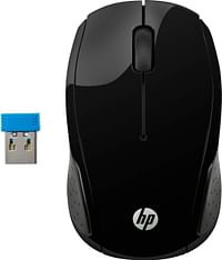 HP 200 Wireless Mouse with Wireless connectivity upto 30ft (10m) - Black (X6W31AA) || 200/Black/Mouse/One Size