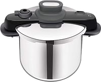 Tefal Secure Compact 8 Litre Pressure Cooker, Stainless Steel, P3534446