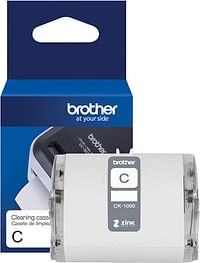 Brother Genuine CK-1000 ~2 (1.97”) 50 mm Wide x 6.5 ft. (2 m) Cleaning Roll for VC-500W Label and Photo Printers