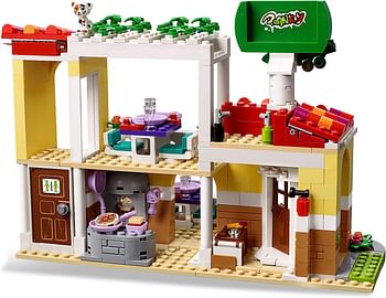 LEGO 41379 Friends Heartlake City Restaurant Pizzeria Set with 3 Mini Dolls, Scooter and 2 Cat Figures