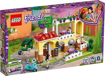 LEGO 41379 Friends Heartlake City Restaurant Pizzeria Set with 3 Mini Dolls, Scooter and 2 Cat Figures